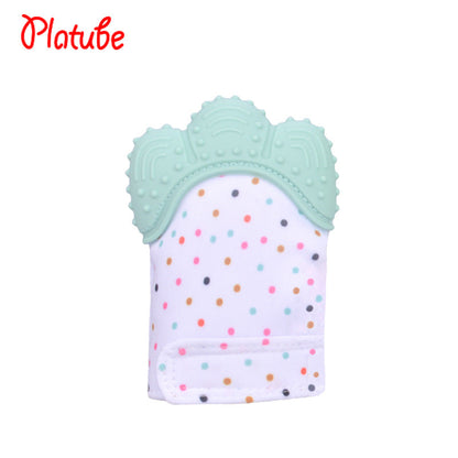 Silicone baby gloves teething supplies