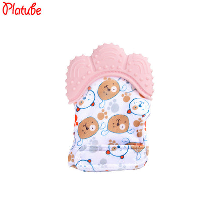 Silicone baby gloves teething supplies