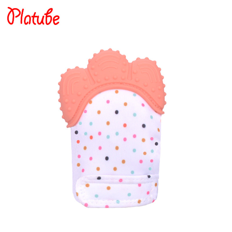 Silicone baby gloves teething supplies