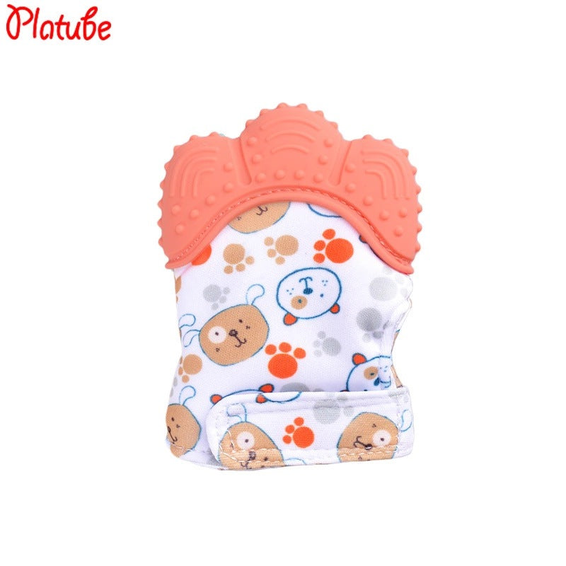 Silicone baby gloves teething supplies