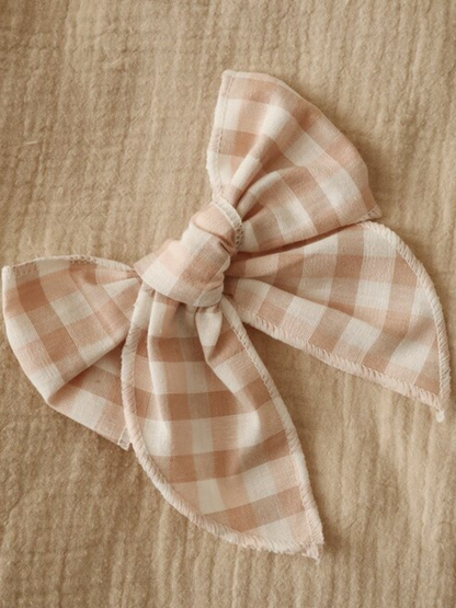 Vintage Stylin' Plaid Bow Hair Clip