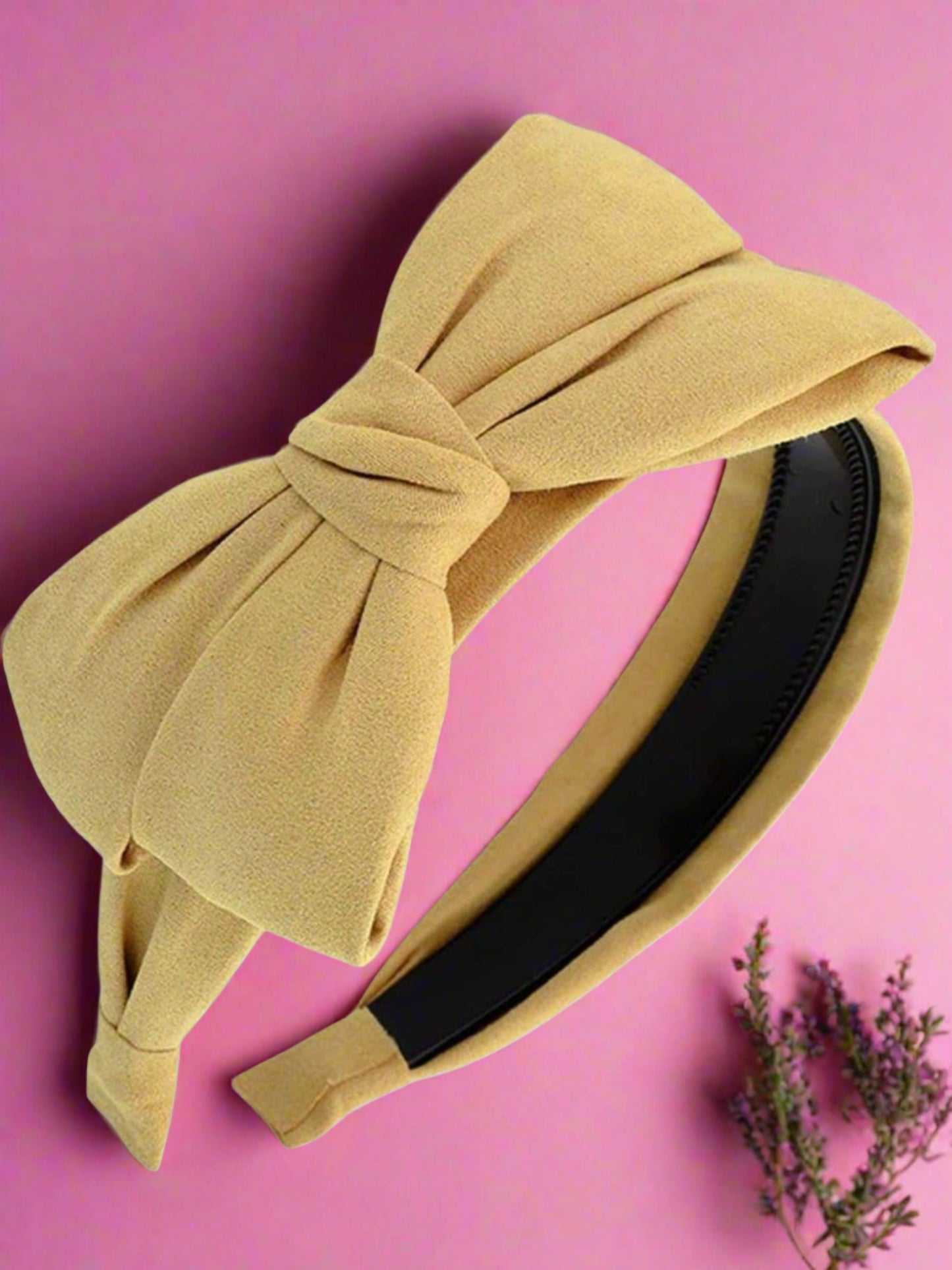 Girls Velvet Bow Headband