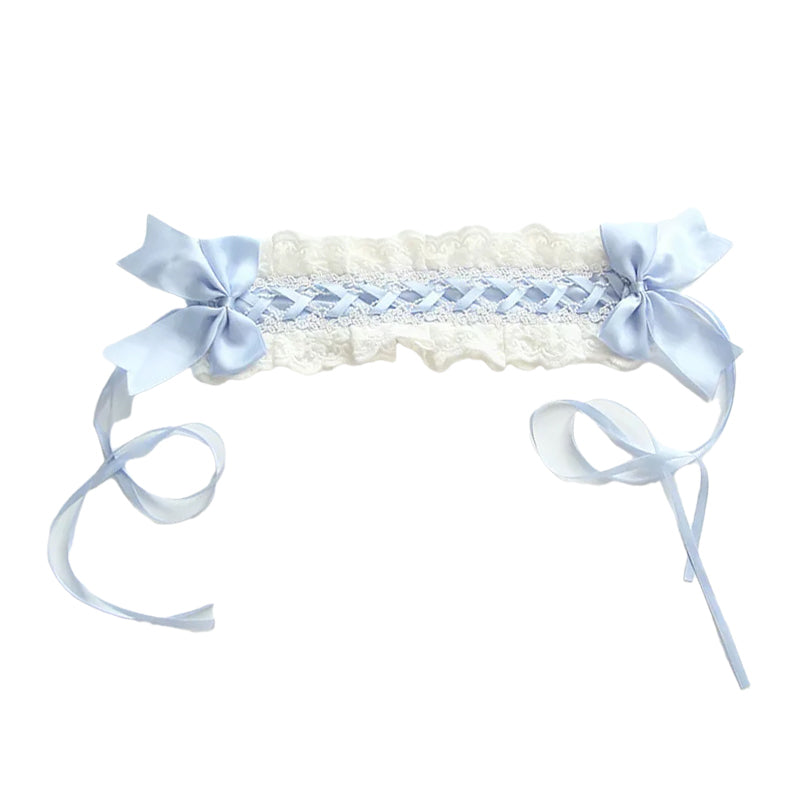 Girls Flower Bow Lace Birthday Party Accessories Headwear