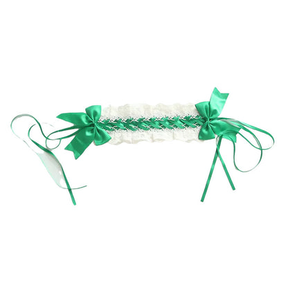 Girls Flower Bow Lace Birthday Party Accessories Headwear