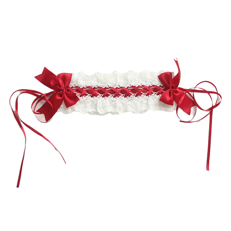 Girls Flower Bow Lace Birthday Party Accessories Headwear