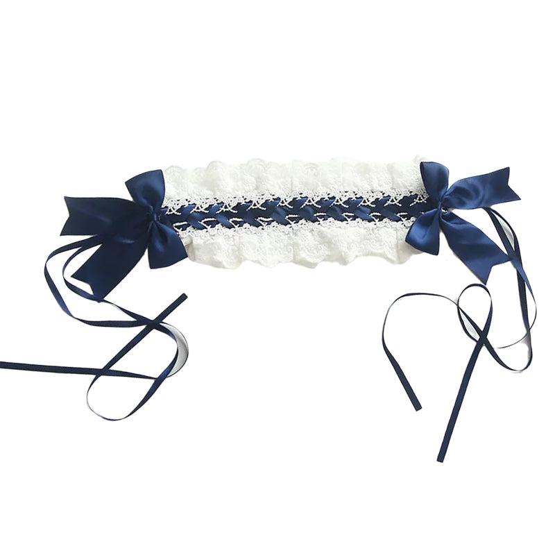 Girls Flower Bow Lace Birthday Party Accessories Headwear