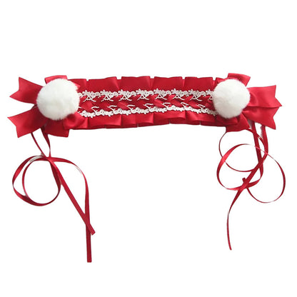 Girls Flower Bow Lace Birthday Party Accessories Headwear