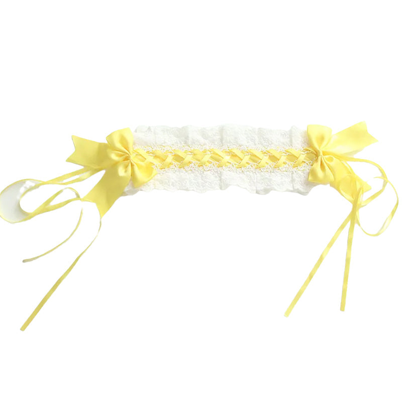Girls Flower Bow Lace Birthday Party Accessories Headwear