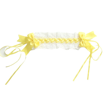 Girls Flower Bow Lace Birthday Party Accessories Headwear