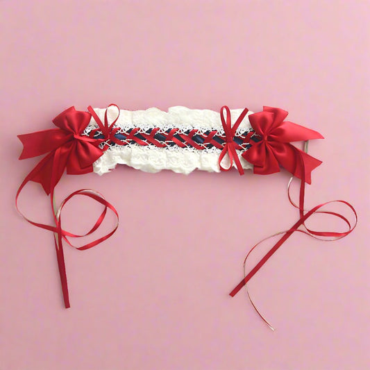 Girls Flower Bow Lace Birthday Party Accessories Headwear