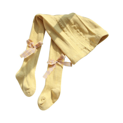Baby Kid Unisex Solid Color Dancing Leggings Pantyhose