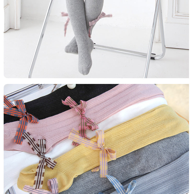 Baby Kid Unisex Solid Color Dancing Leggings Pantyhose