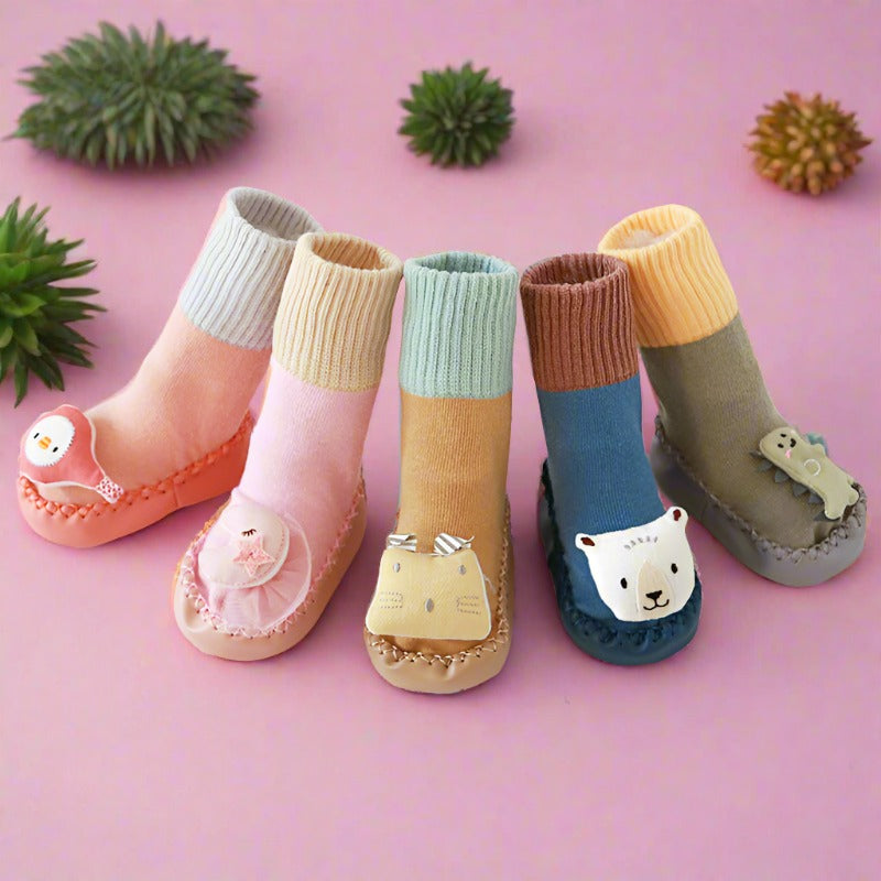 Baby Kid Unisex Solid Color Cartoon Socks