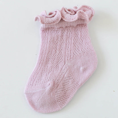 Baby Kid Unisex Solid Color Accessories Socks