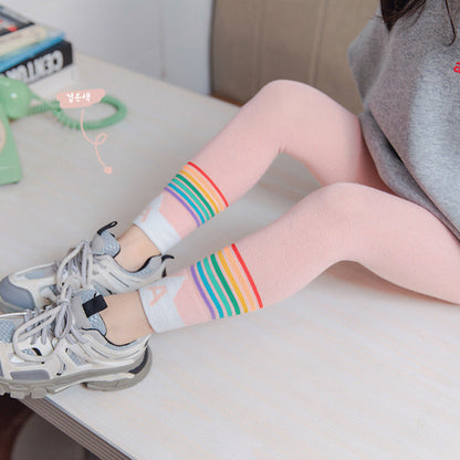 Baby Kid Unisex Solid Color Striped Accessories Socks