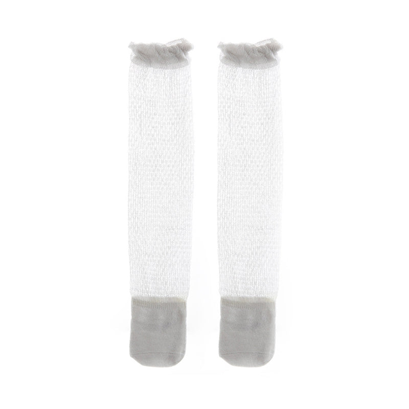Baby Kid Girls Boys Solid Color Lace Accessories Socks