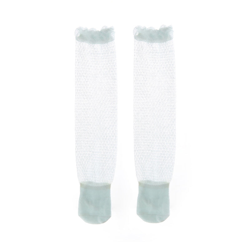Baby Kid Girls Boys Solid Color Lace Accessories Socks