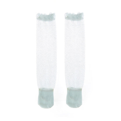 Baby Kid Girls Boys Solid Color Lace Accessories Socks