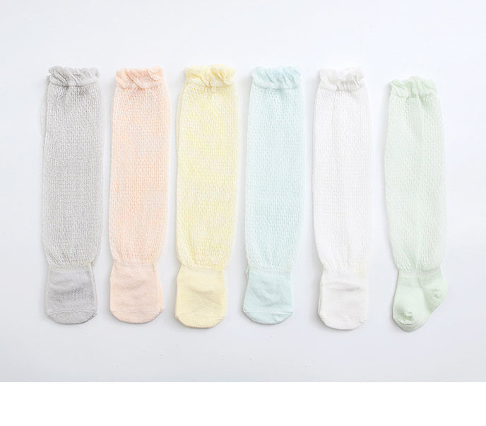 Baby Kid Girls Boys Solid Color Lace Accessories Socks