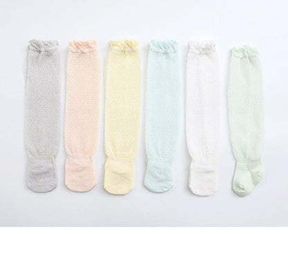 Baby Kid Girls Boys Solid Color Lace Accessories Socks