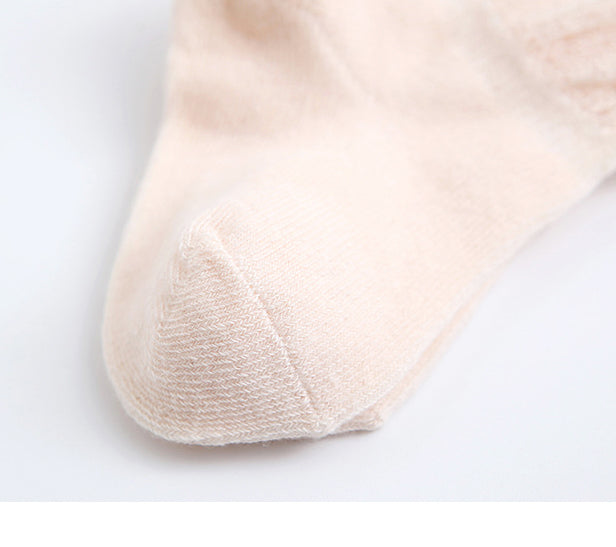 Baby Kid Girls Boys Solid Color Lace Accessories Socks