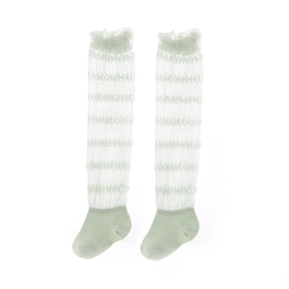 Baby Kid Girls Boys Solid Color Lace Accessories Socks