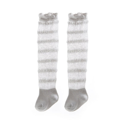 Baby Kid Girls Boys Solid Color Lace Accessories Socks