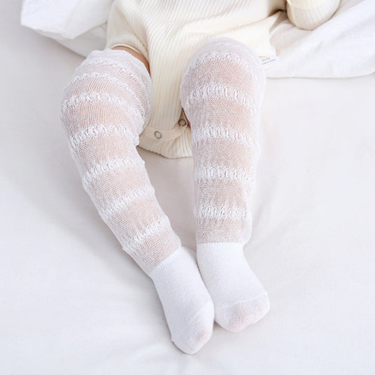 Baby Kid Girls Boys Solid Color Lace Accessories Socks