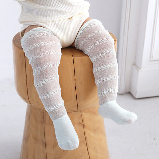 Baby Kid Girls Boys Solid Color Lace Accessories Socks