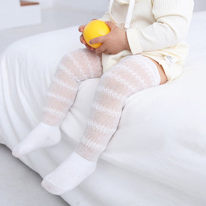 Baby Kid Girls Boys Solid Color Lace Accessories Socks
