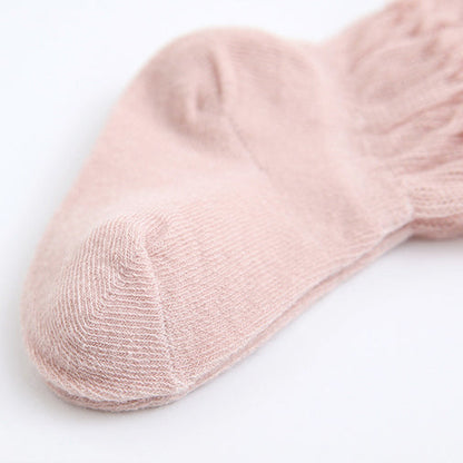 Baby Kid Girls Boys Solid Color Lace Accessories Socks