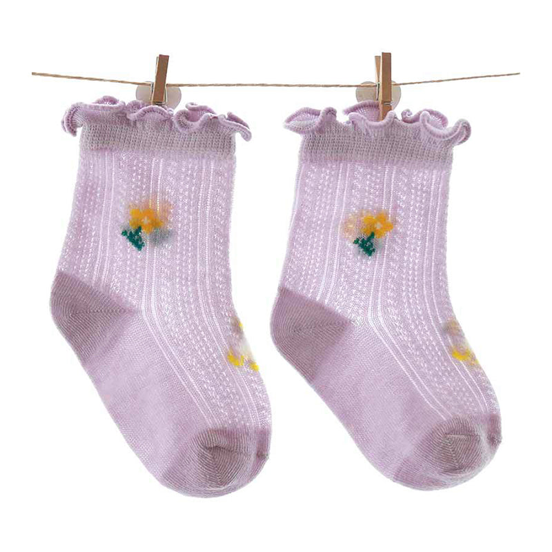Baby Kid Girls Boys Flower Fruit Animals Socks