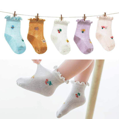 Baby Kid Girls Boys Flower Fruit Animals Socks