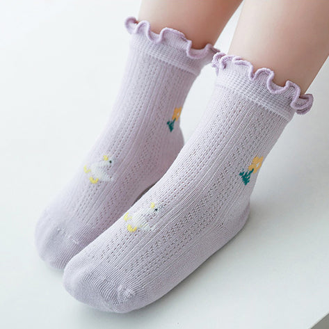 Baby Kid Girls Boys Flower Fruit Animals Socks