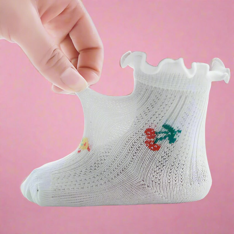 Baby Kid Girls Boys Flower Fruit Animals Socks