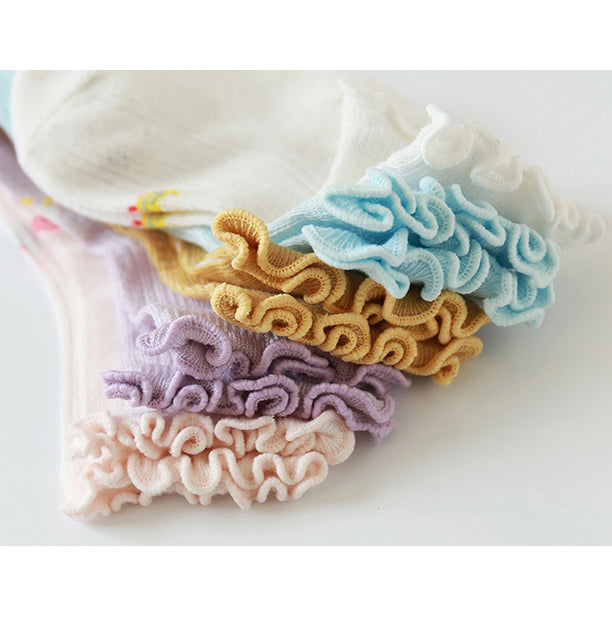 Baby Kid Girls Boys Flower Fruit Animals Socks