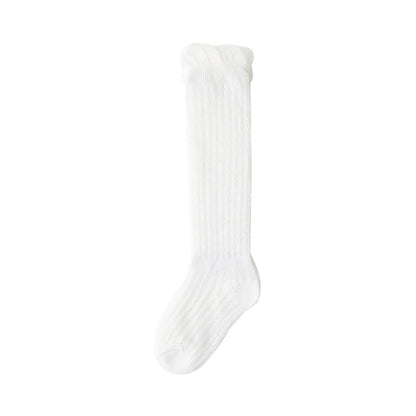 Baby Kid Girls Boys Solid Color Accessories Socks