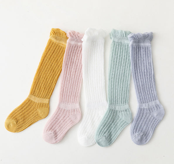 Baby Kid Girls Boys Solid Color Accessories Socks
