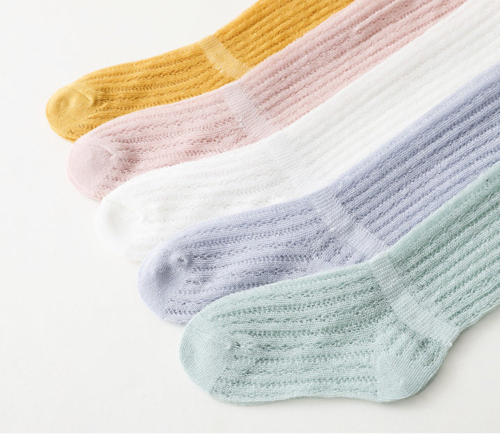 Baby Kid Girls Boys Solid Color Accessories Socks