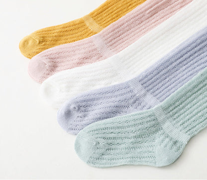 Baby Kid Girls Boys Solid Color Accessories Socks