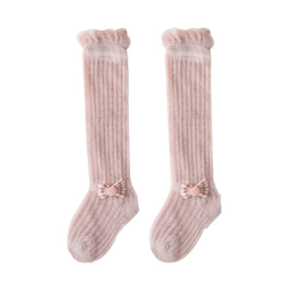 Baby Kid Unisex Solid Color Animals Bow Socks