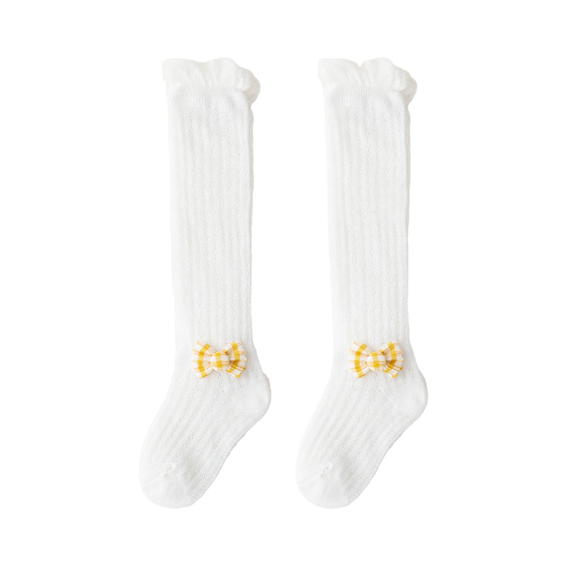 Baby Kid Unisex Solid Color Animals Bow Socks