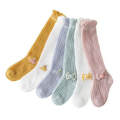 Baby Kid Unisex Solid Color Animals Bow Socks