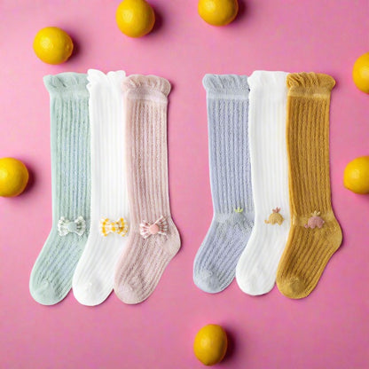 Baby Kid Unisex Solid Color Animals Bow Socks