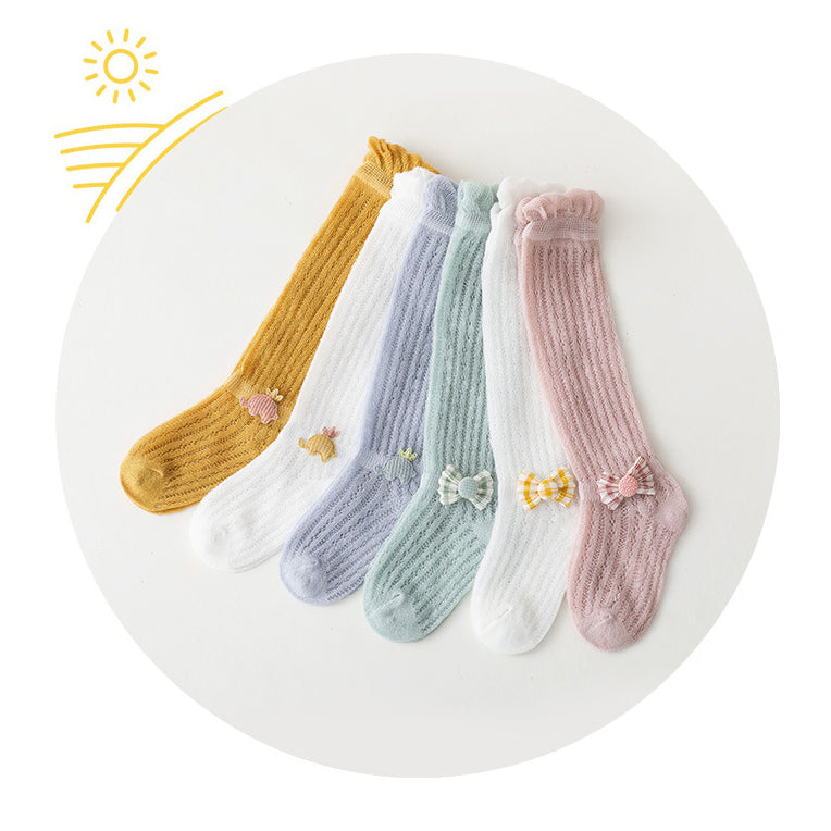 Baby Kid Unisex Solid Color Animals Bow Socks