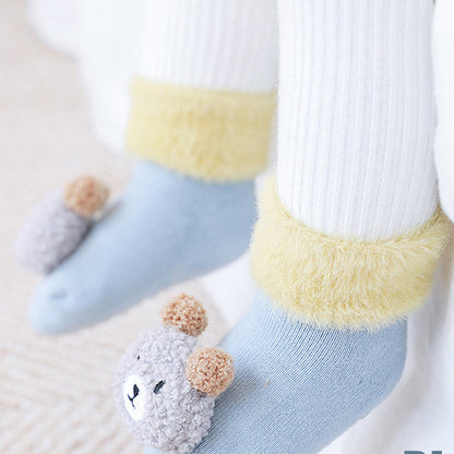 Baby Unisex Animals Cartoon Embroidered Accessories Socks