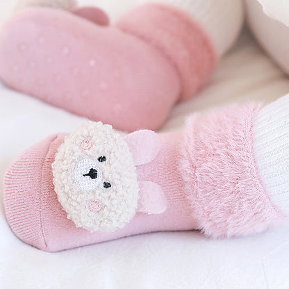 Baby Unisex Animals Cartoon Embroidered Accessories Socks