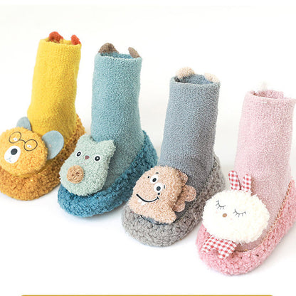 Baby Unisex Solid Color Cartoon Accessories Socks