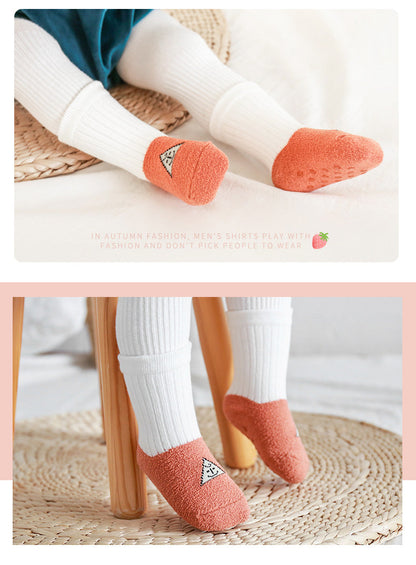 Unisex Color-blocking Cartoon Accessories Socks