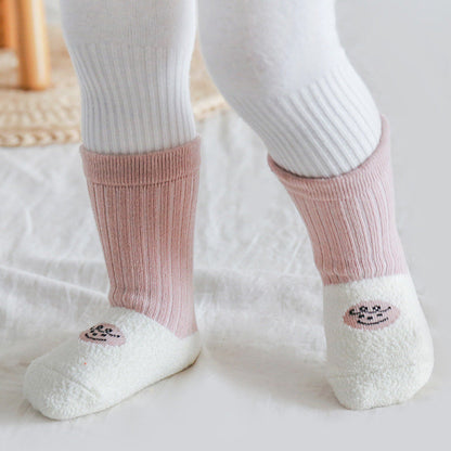Unisex Color-blocking Cartoon Accessories Socks